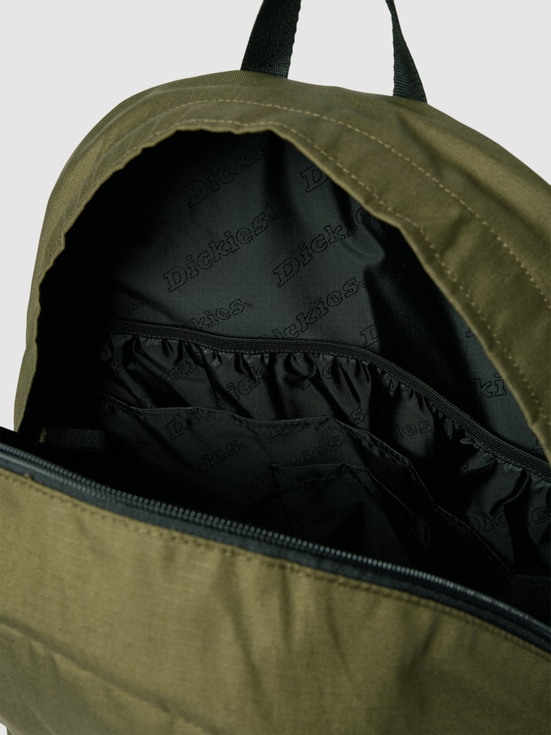 Rucksack mit Label-Patch in khaki