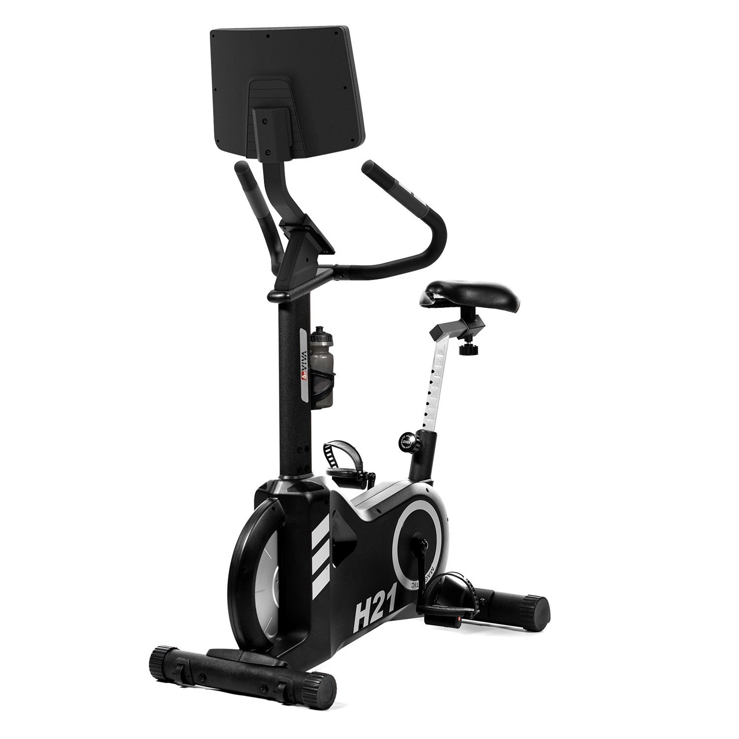 AsVIVA Ergometer Heimtrainer & Ergometer AsVIVA H21 Pro Wi-Fi (mit Trinkflasche), Touchscreen Computer, Tablethalterung, Kinomap kompatibel