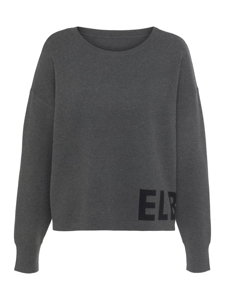 ELBSAND Strickpullover in Anthrazit günstig kaufen