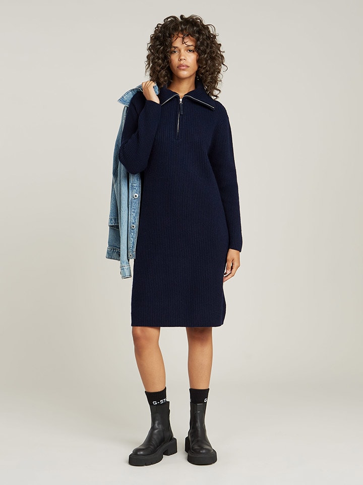G-Star Kleid in Dunkelblau günstig kaufen