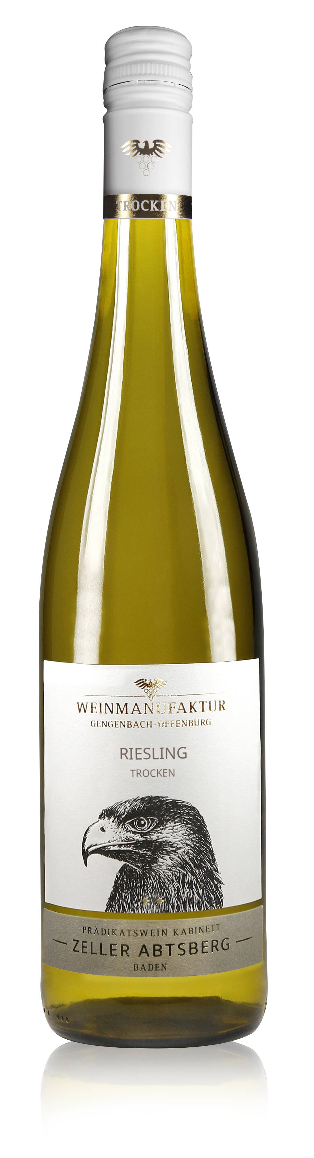 Weinmanufaktur Gengenbach-Offenburg Klassik Zeller Abt Klingelberger Riesling Kabinett trocken 0,75L 2023