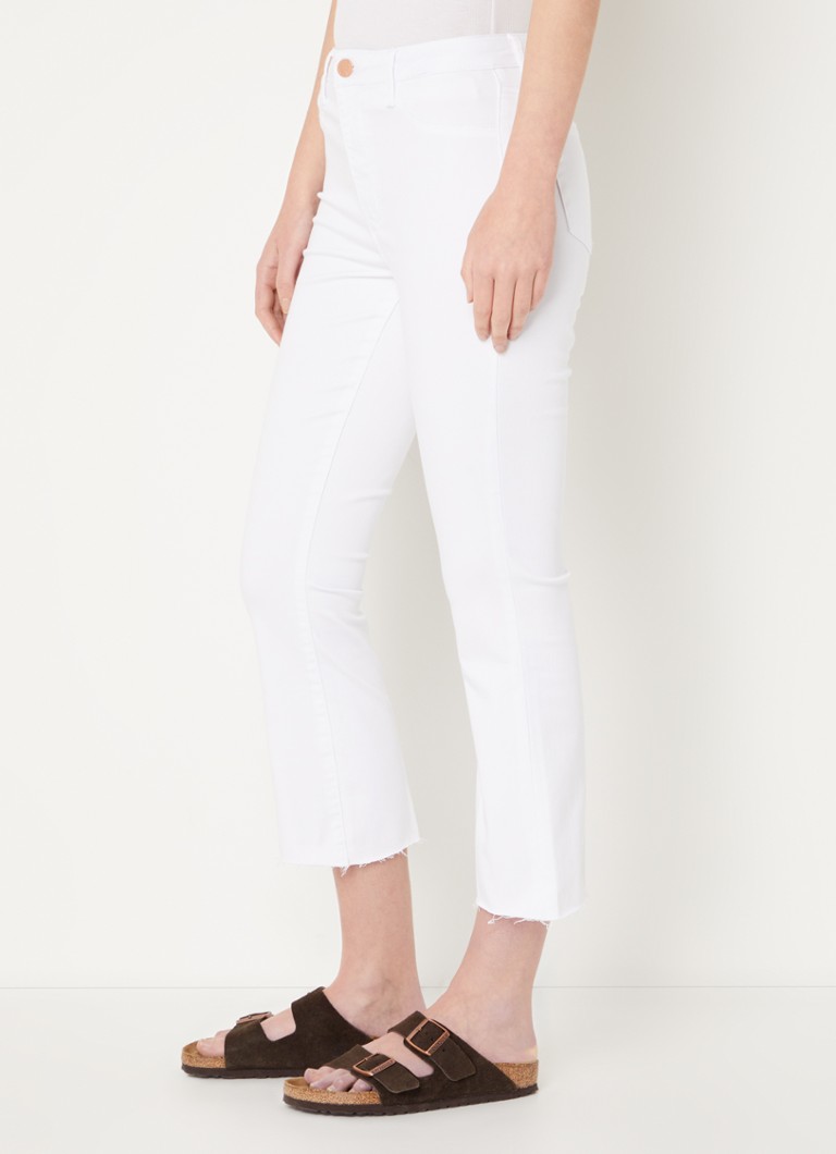 Articles Of Society London mid waist flared cropped jeans with colored wash