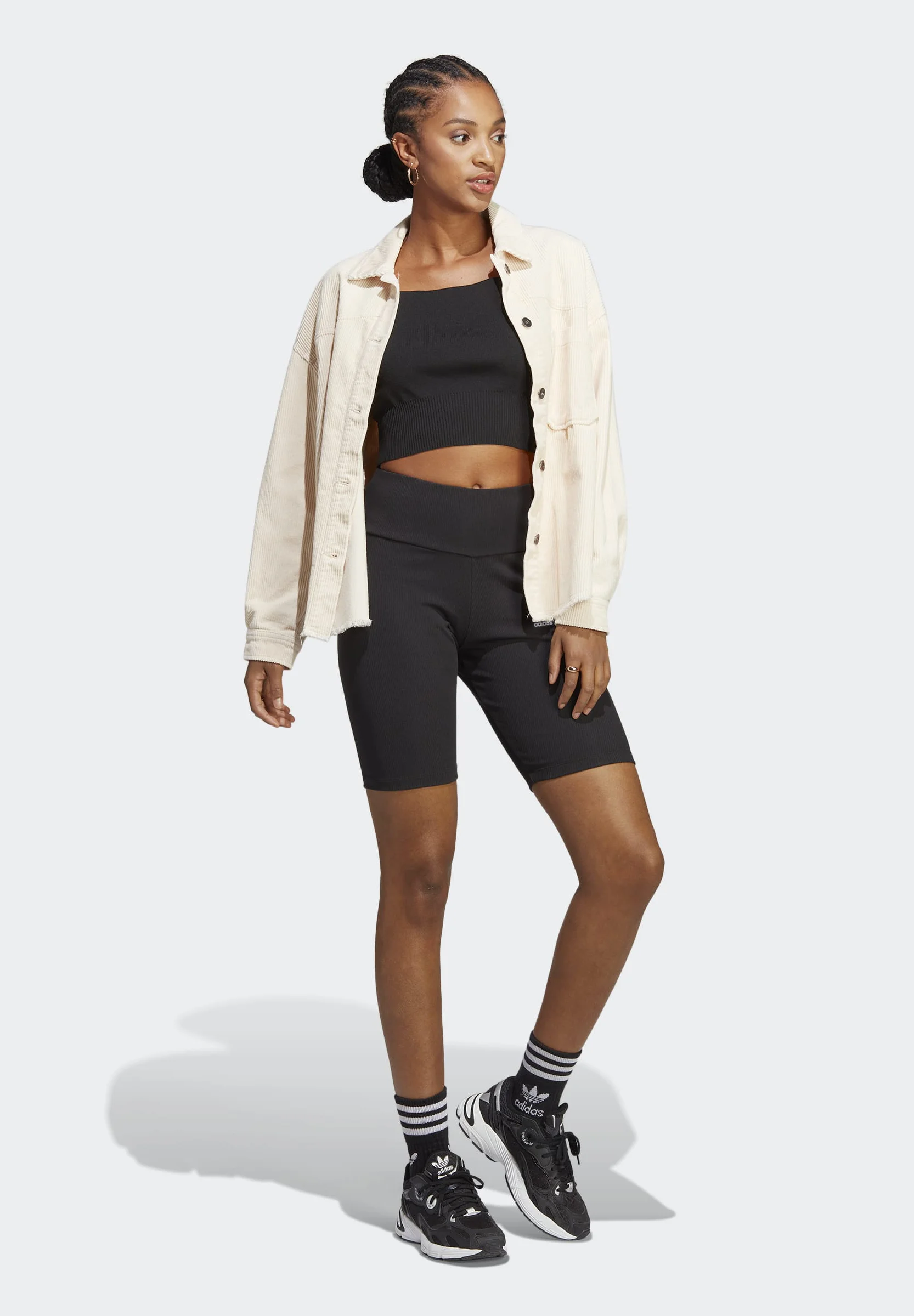 adidas Originals ESSENTIAL RIBBED SHORT - Pantalones cortos
