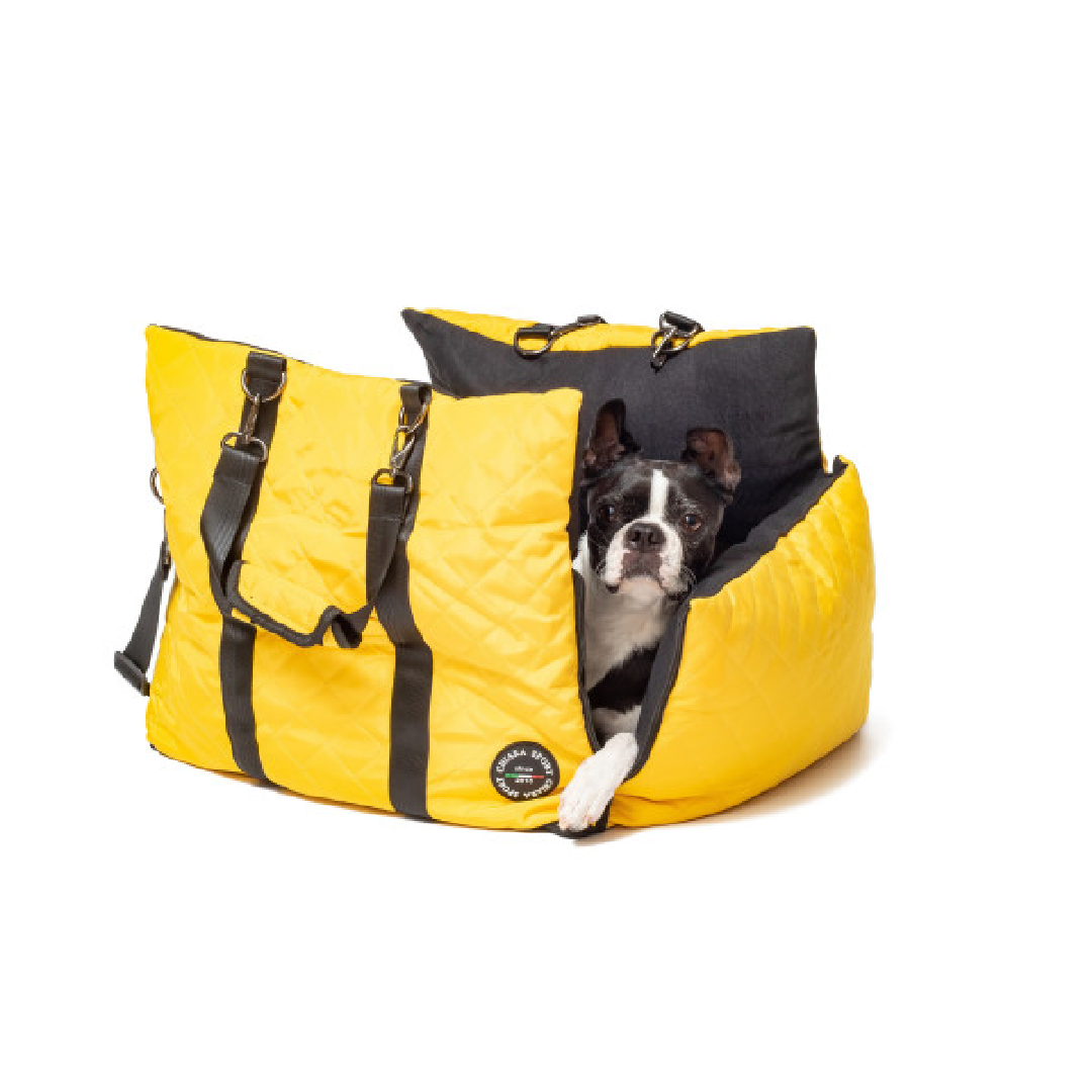 Chiara Tragetaschen Chiara Auto- Hundetasche LIV gelb