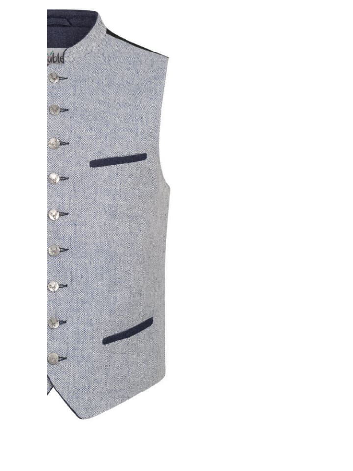 Nübler Trachtengilet Kajetan in Blau günstig kaufen