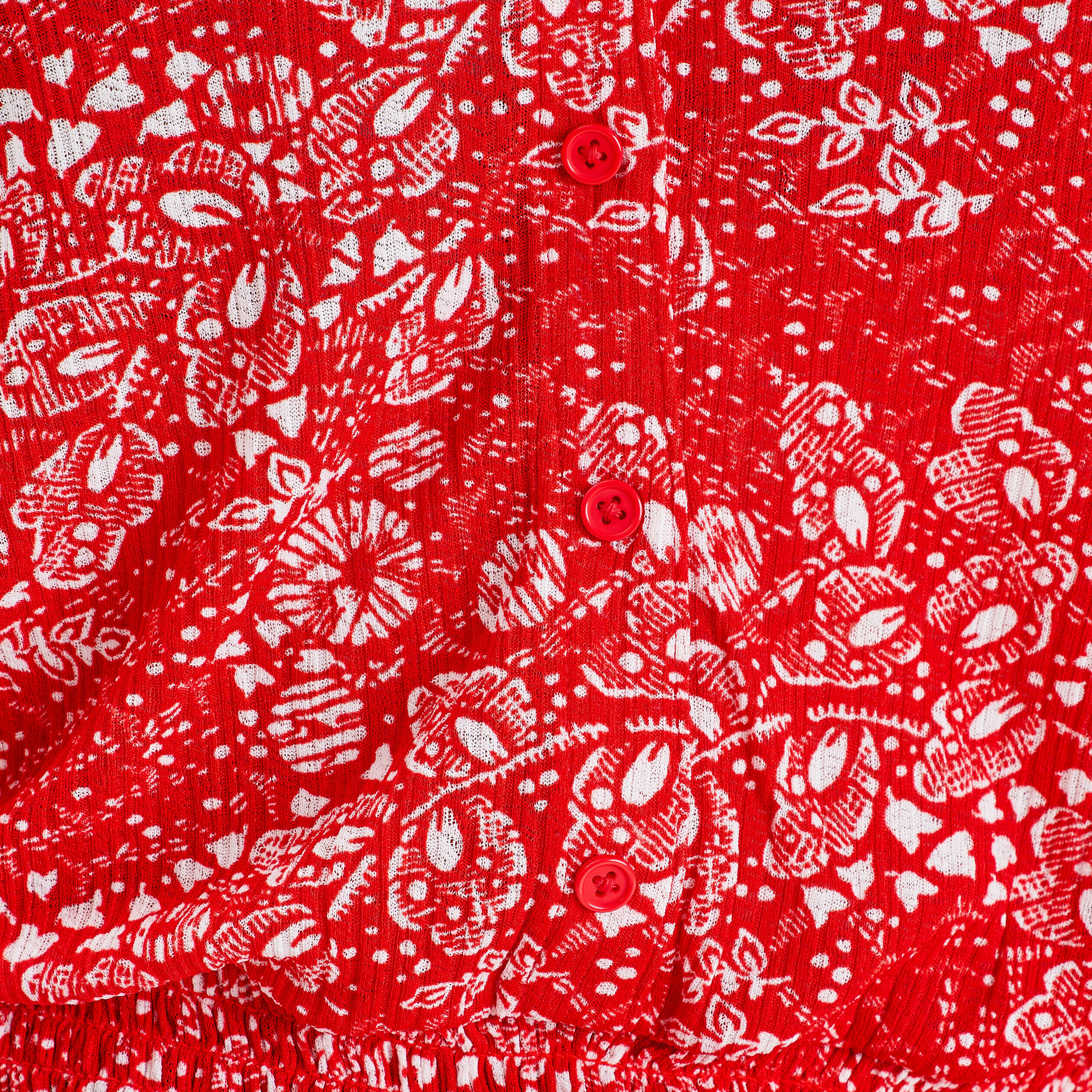 T-shirt manches courtes rouge femme | Cache Cache