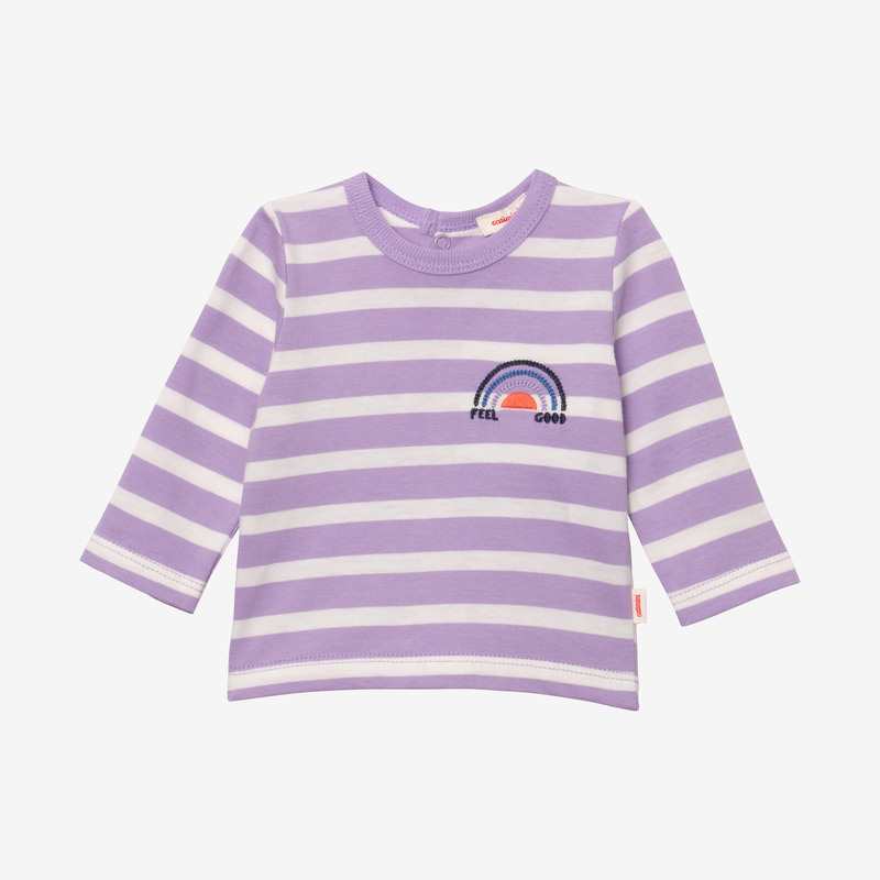 T-shirt bébé mixte rayé violet Catimini