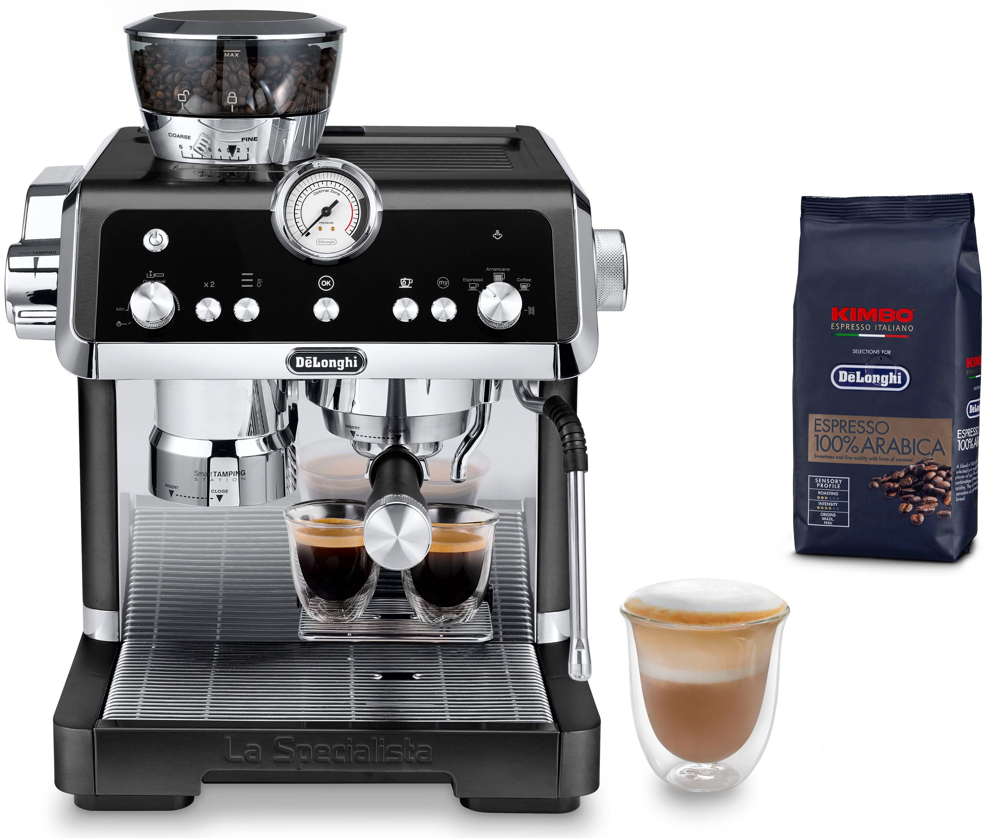 De'Longhi Siebträgermaschine La Specialista Prestigio EC9355.BM, inkl. 250g Kimbo Classic im Wert von UVP € 6,49