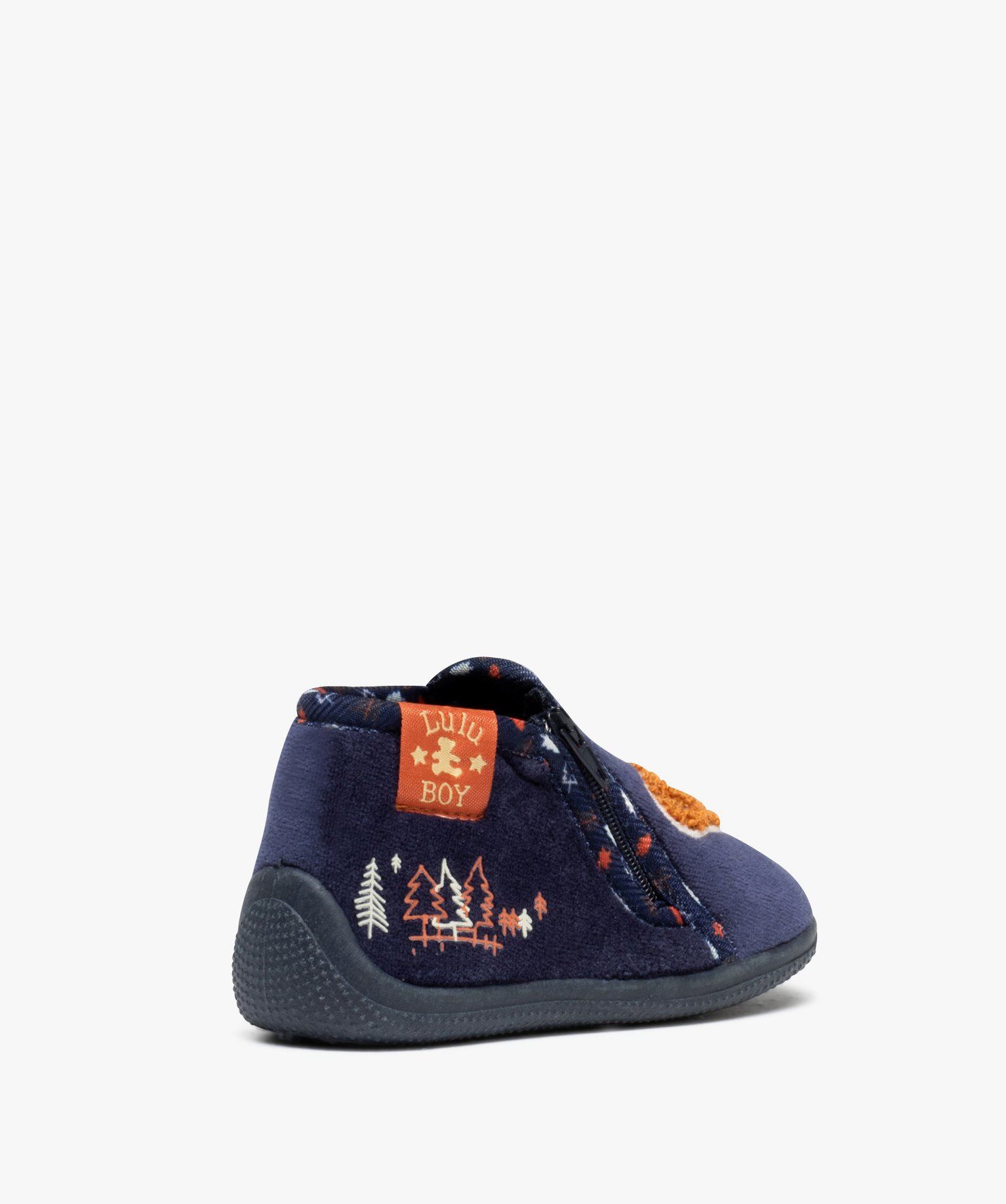 Chaussons bébé Garçon doux à zip - Lulu Castagnette bleu | GEMO