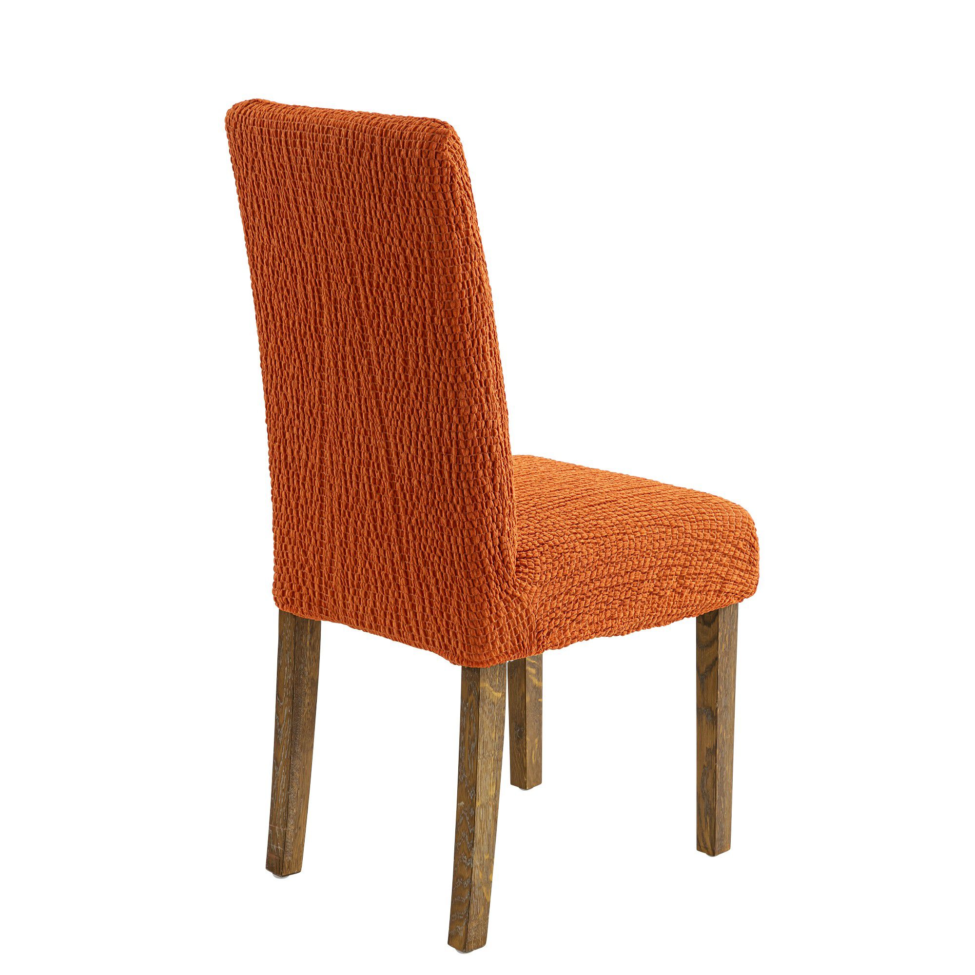 Housse extensible jacquard gaufré pour chaise