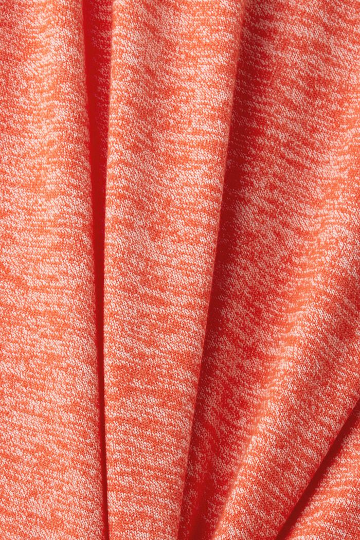 Kurzärmeliger Mouliné-Pullover