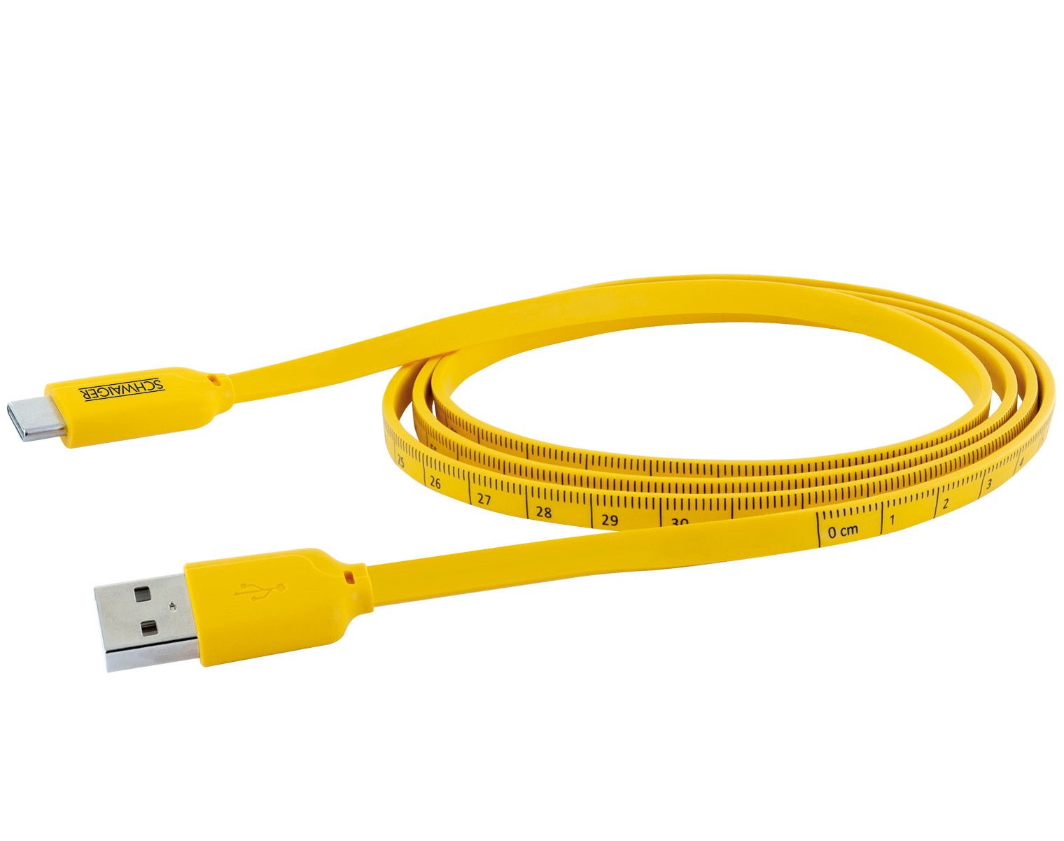 Schwaiger WKC10 1,2 Meter gelbes Type C Ladekabel