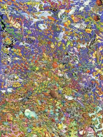 Puzzle 1500 Teile - Viele bunte Fische