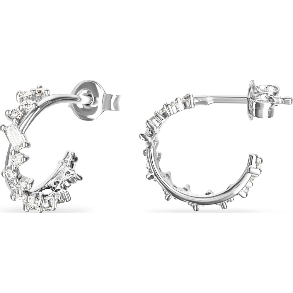 FAVS Créoles 925 Argent Boucles d'oreilles