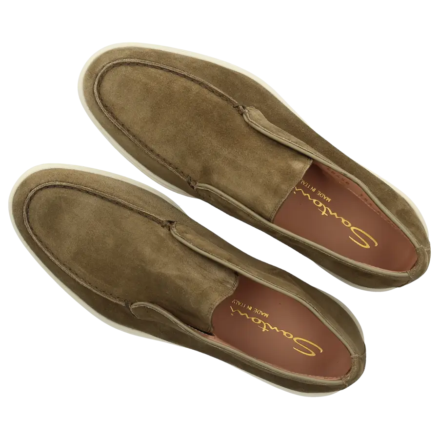 Santoni - Stiefeletten DESERT BOOT Veloursleder - grün