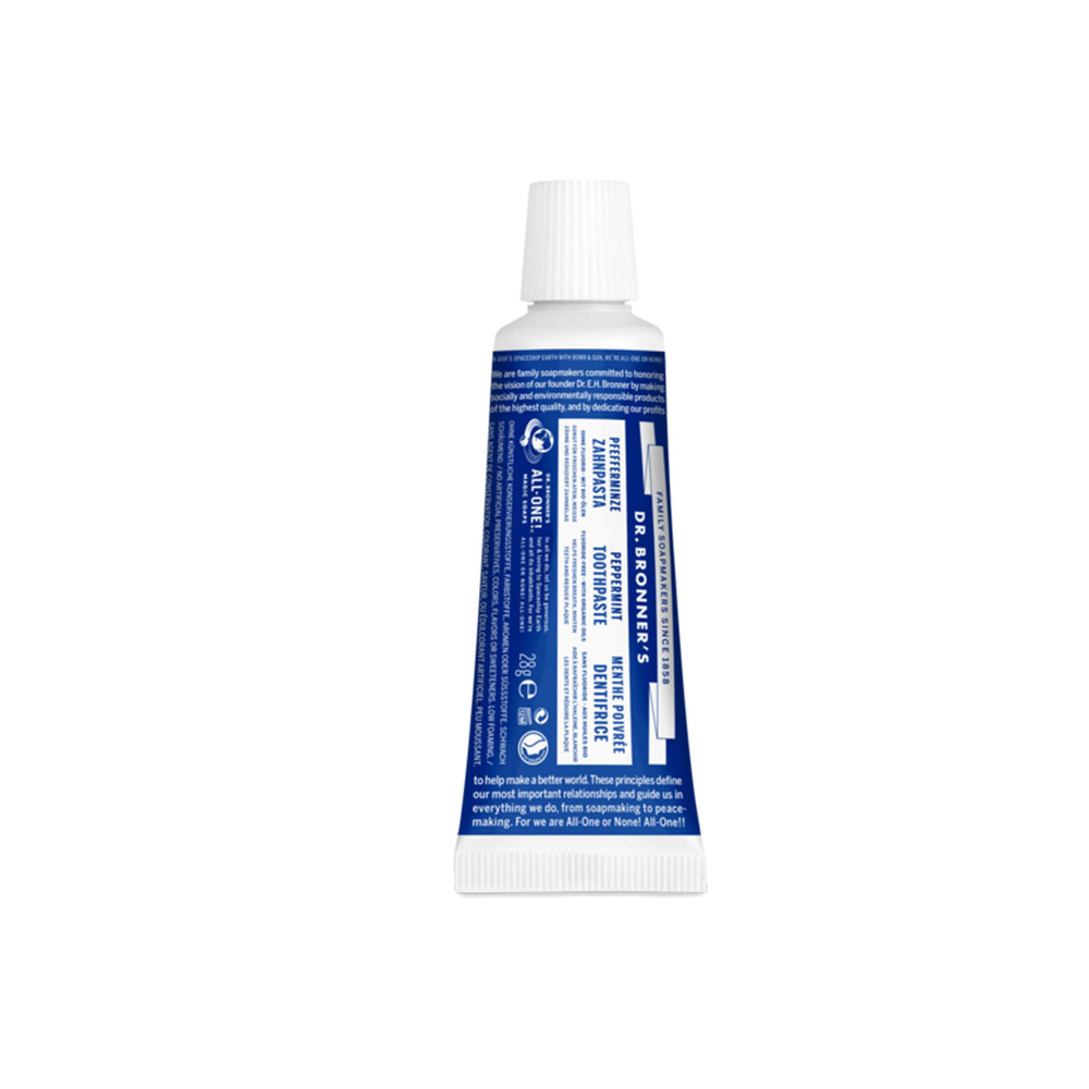 Dr Bronner's Dr Bronner's - Dentifrice Menthe Poivrée Travel - 28g Dentifrice