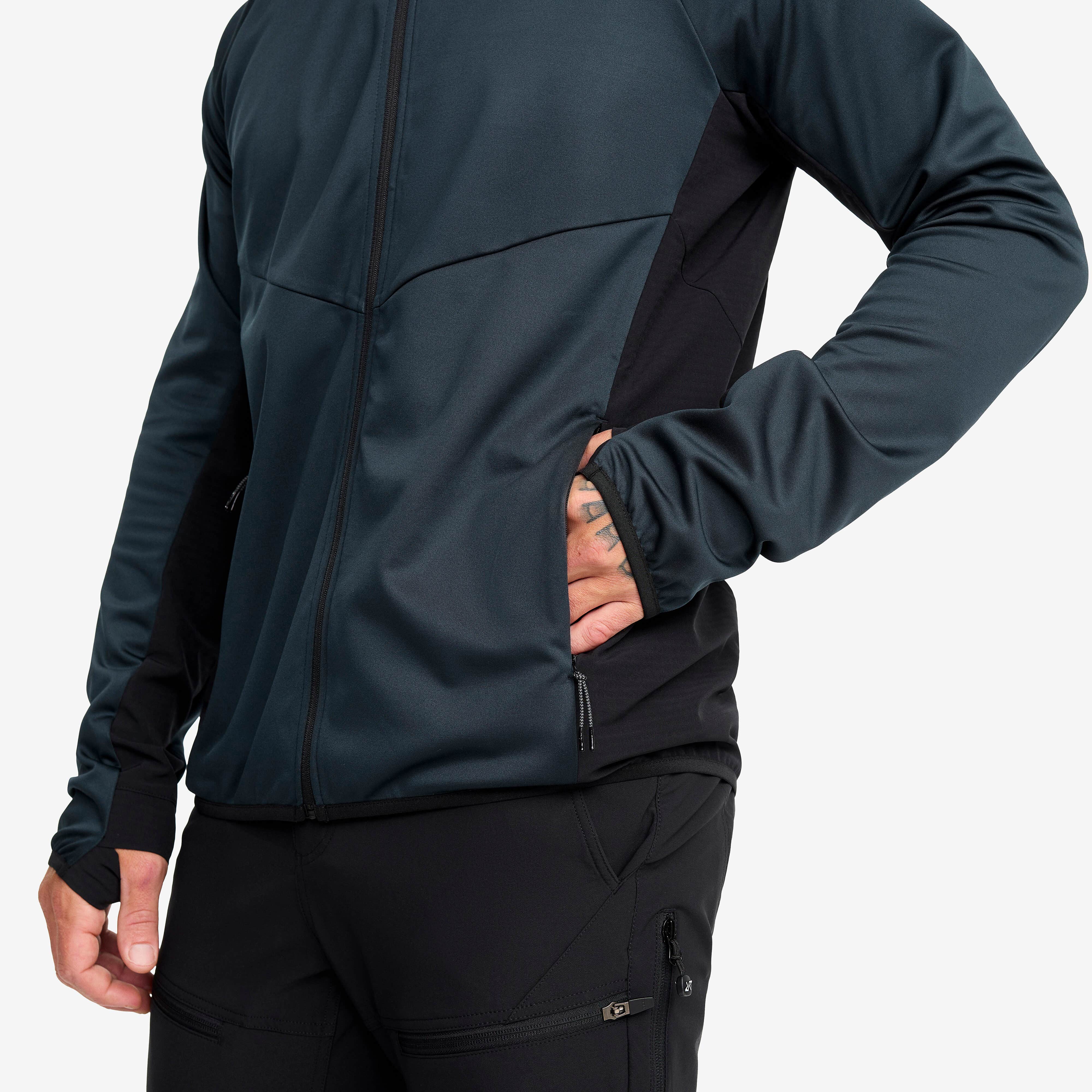 Pace Hooded Wind Jacket Homme Blueberry