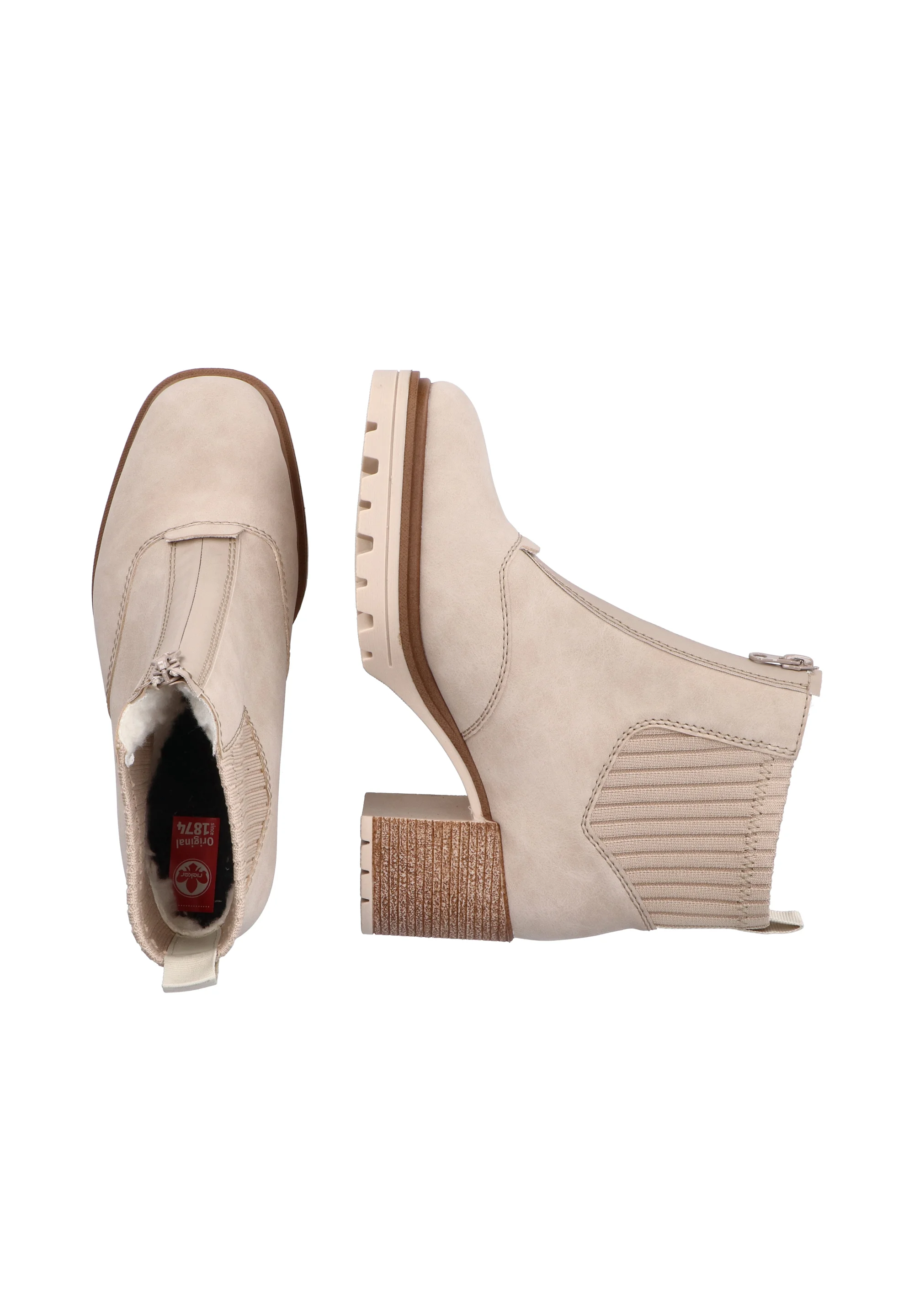 Botines de plataforma Rieker