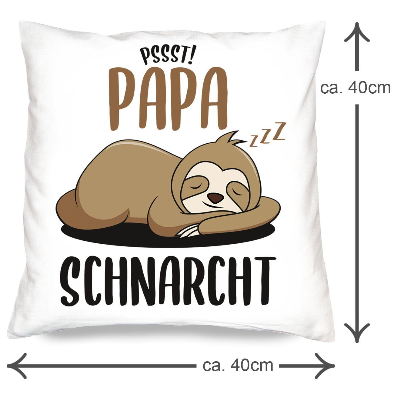 Soreso® Dekokissen Geschenk Set Mama Papa Weihnachten 2 Kissen Eltern Weihnachtsgeschenk, Geschenk-Set