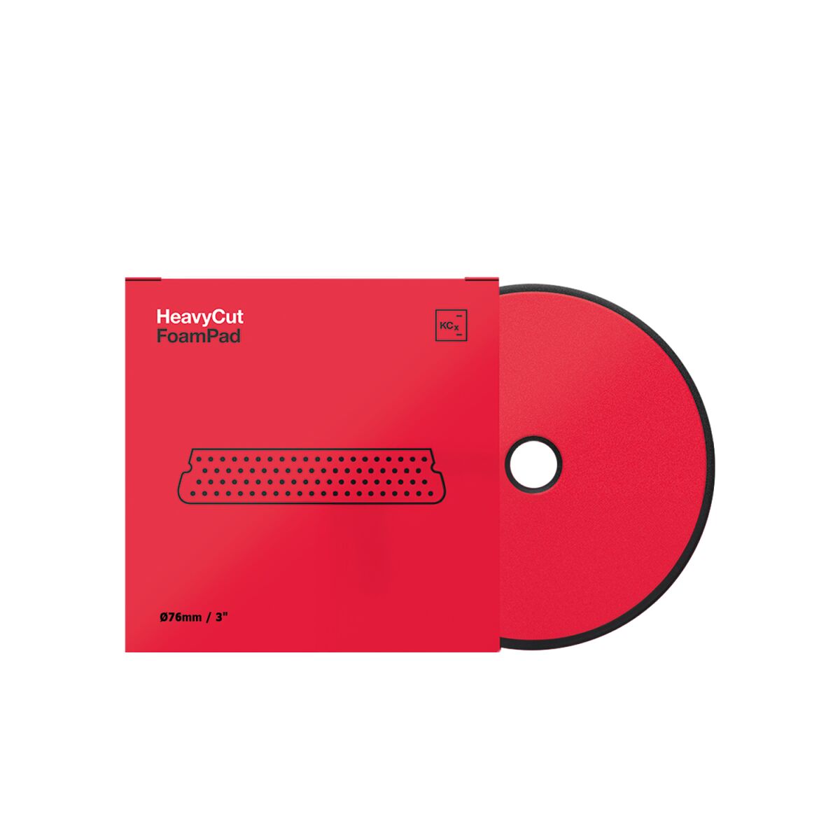Koch Chemie Heavy Cut Foam Pad Polierschwamm Ø76mm Rot