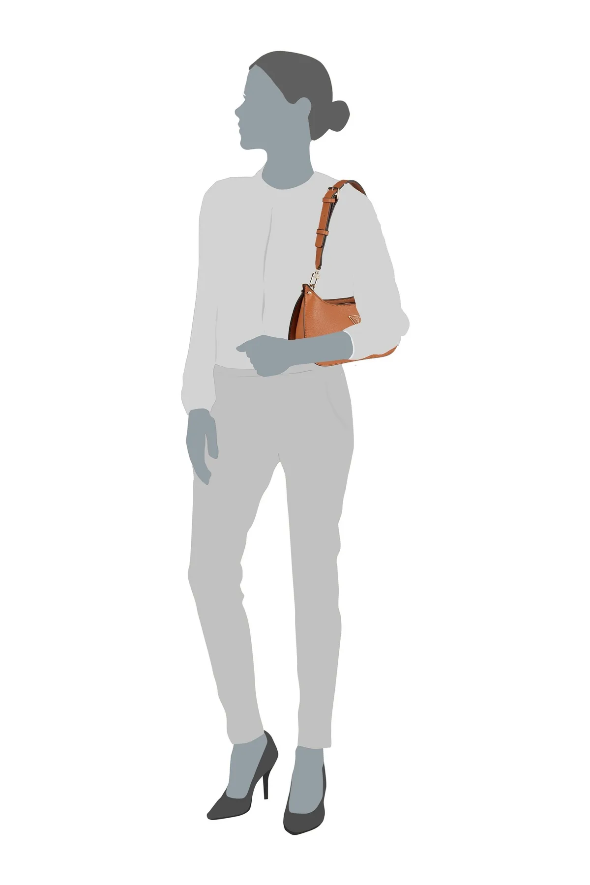 Guess  Schultertasche Meridian Mini Top Zip Shoulder Bag