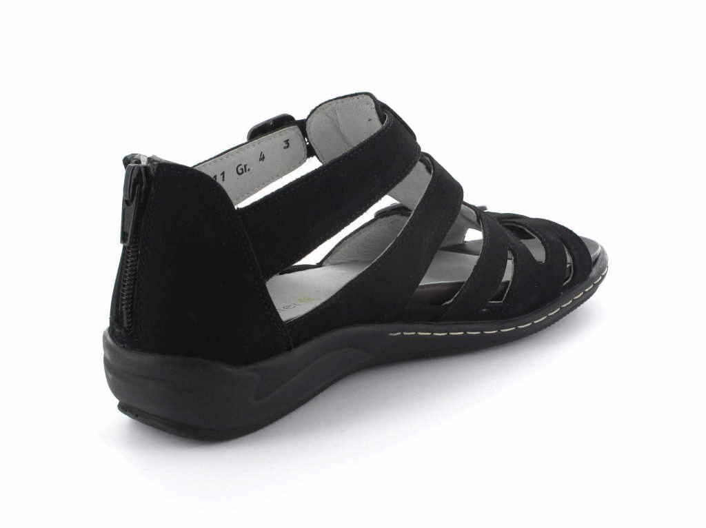 WALDLÄUFER Komfort Sandalen schwarz Hilena