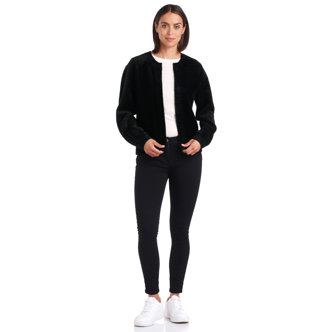 Damen Strickjacke in flauschiger Qualität