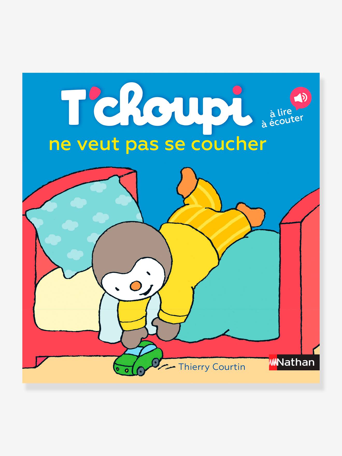 Livre T'choupi ne veut pas se coucher NATHAN multico