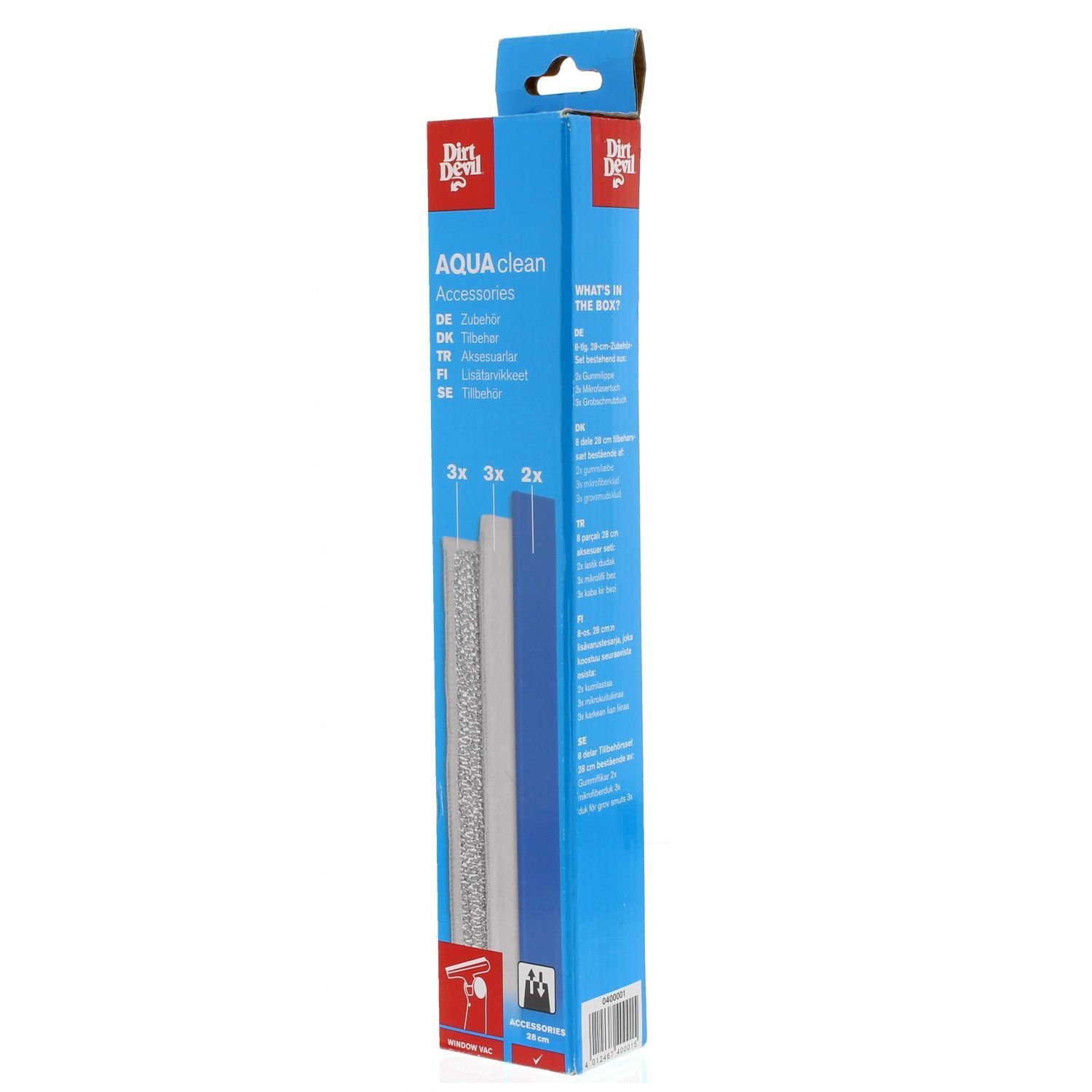 DIRT DEVIL Fenstersauger-Abziehlippen Zubehörset 28cm, (8-St)
