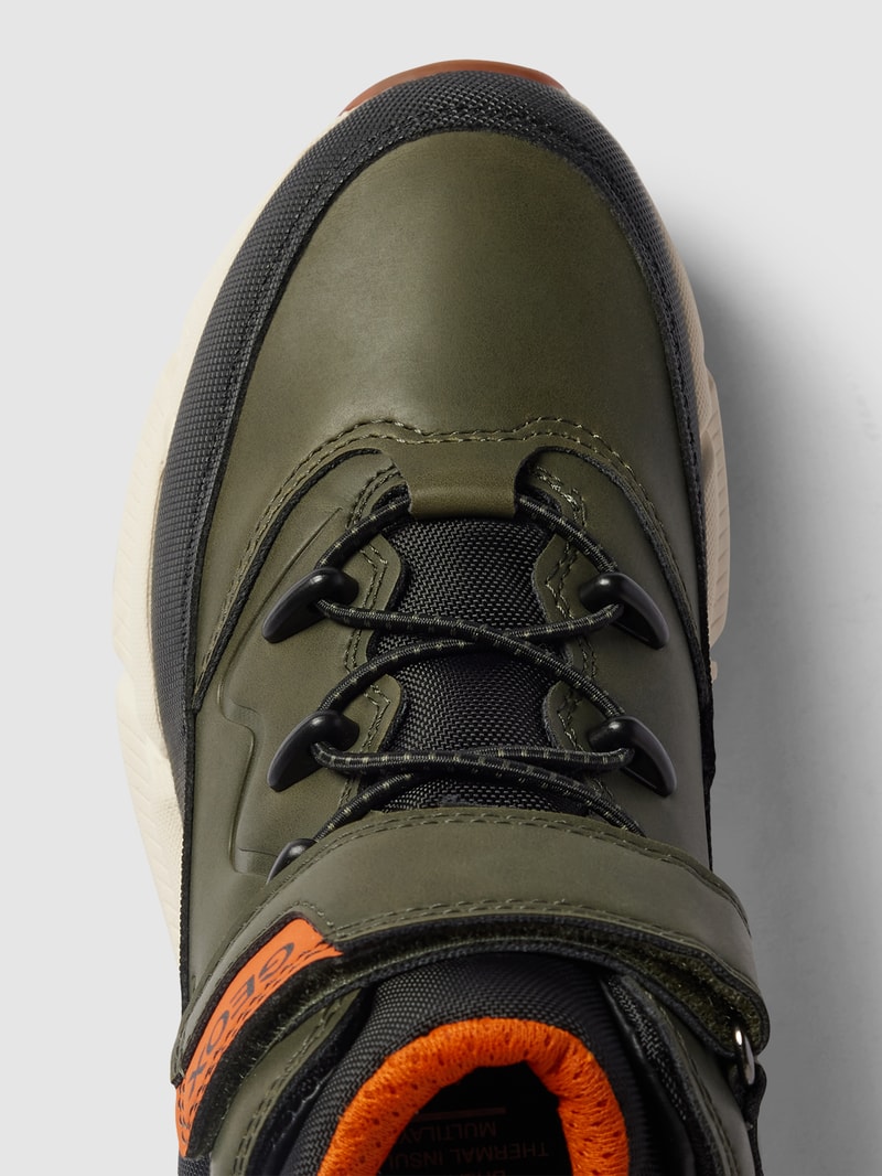 Halbschuhe mit Klettverschluss in khaki