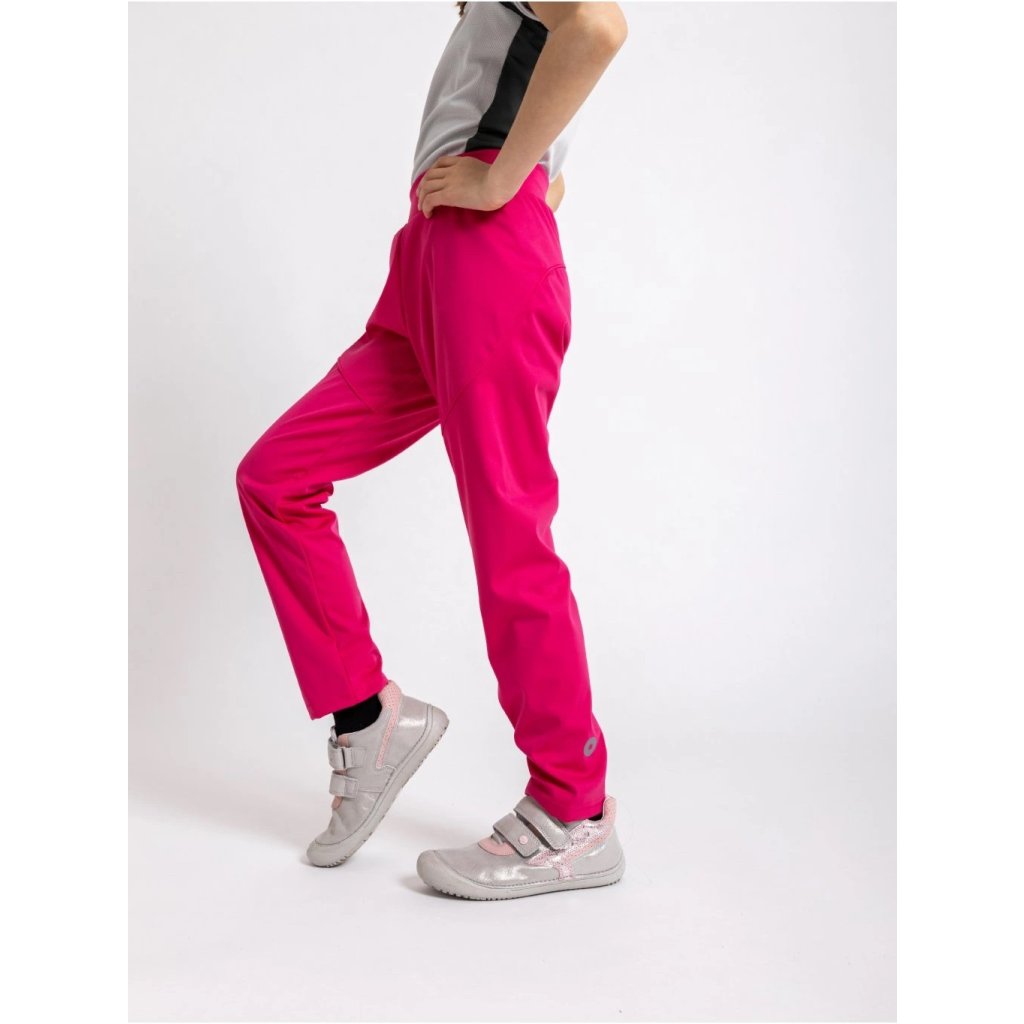 Unuo Sporty Fuchsia ungefütterte Kinder Softshellhose