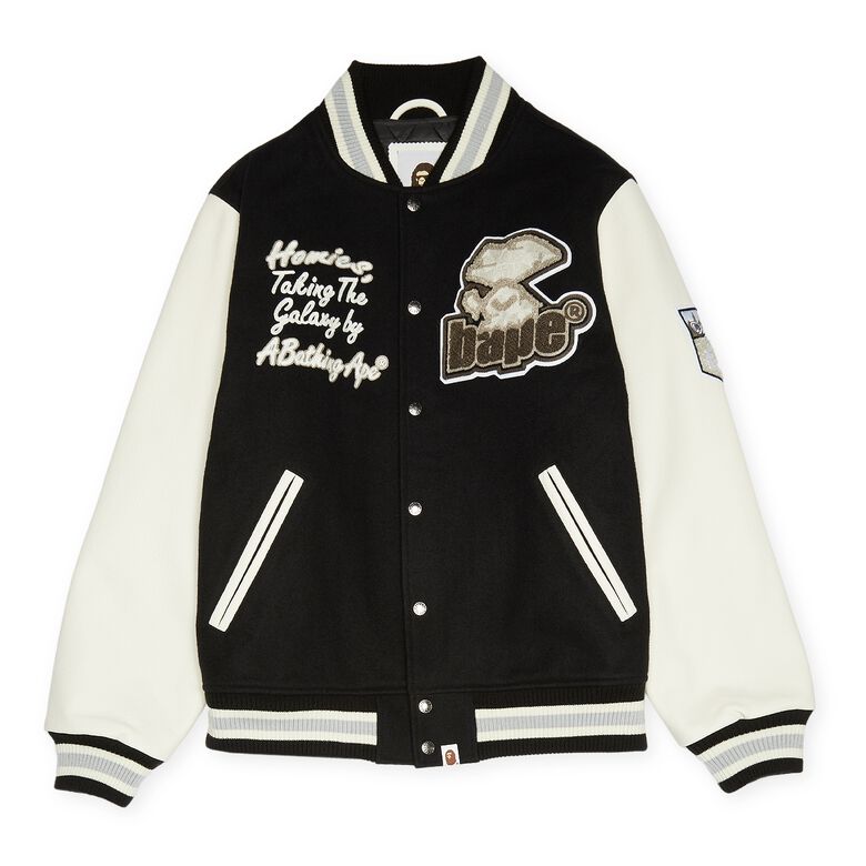 A Bathing Ape Varsity Jacket black