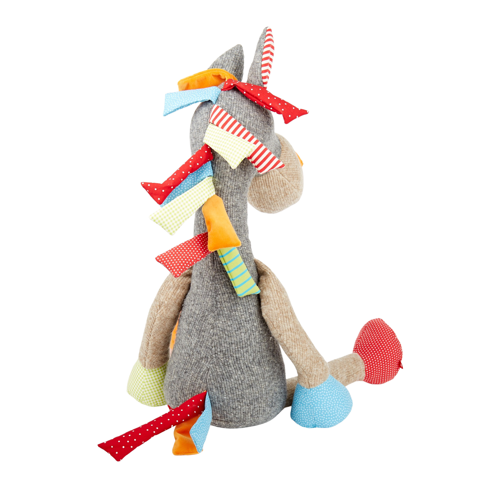 XXL Kuscheltier Pferd im Patchworkstyle