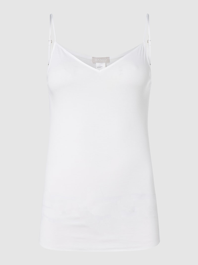 Unterhemd mit Spaghettiträgern - nahtlos Modell Cotton Seamless in weiß