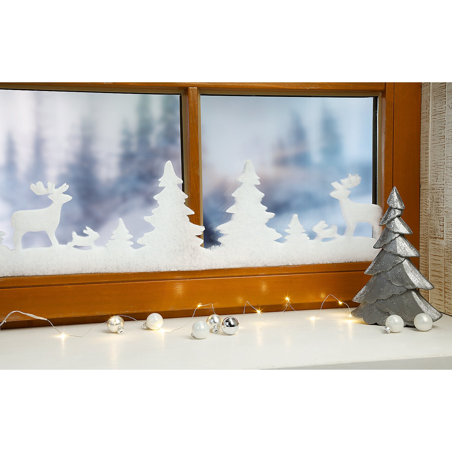 Weihnachtliche Fensterdeko 