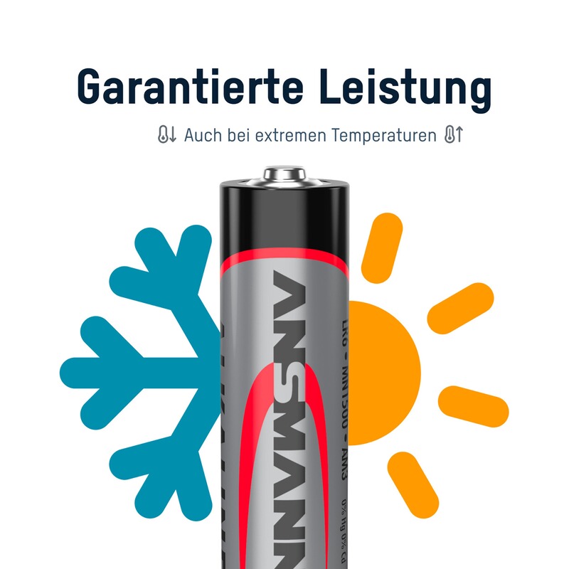 Ansmann Batterien Alkaline Mignon AA 100 Stück