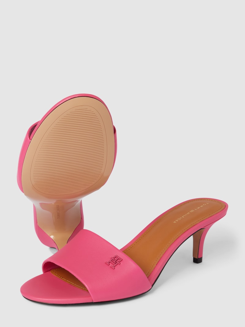 Sandaletten mit Label-Detail Modell 'ELEVATED' in pink