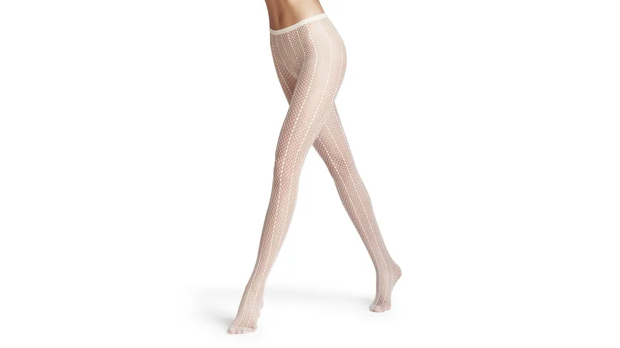 FALKE Damen Netzstrumpfhose Lady Suit weiß