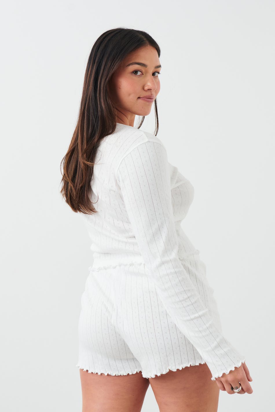 Pointelle pyjamas shorts