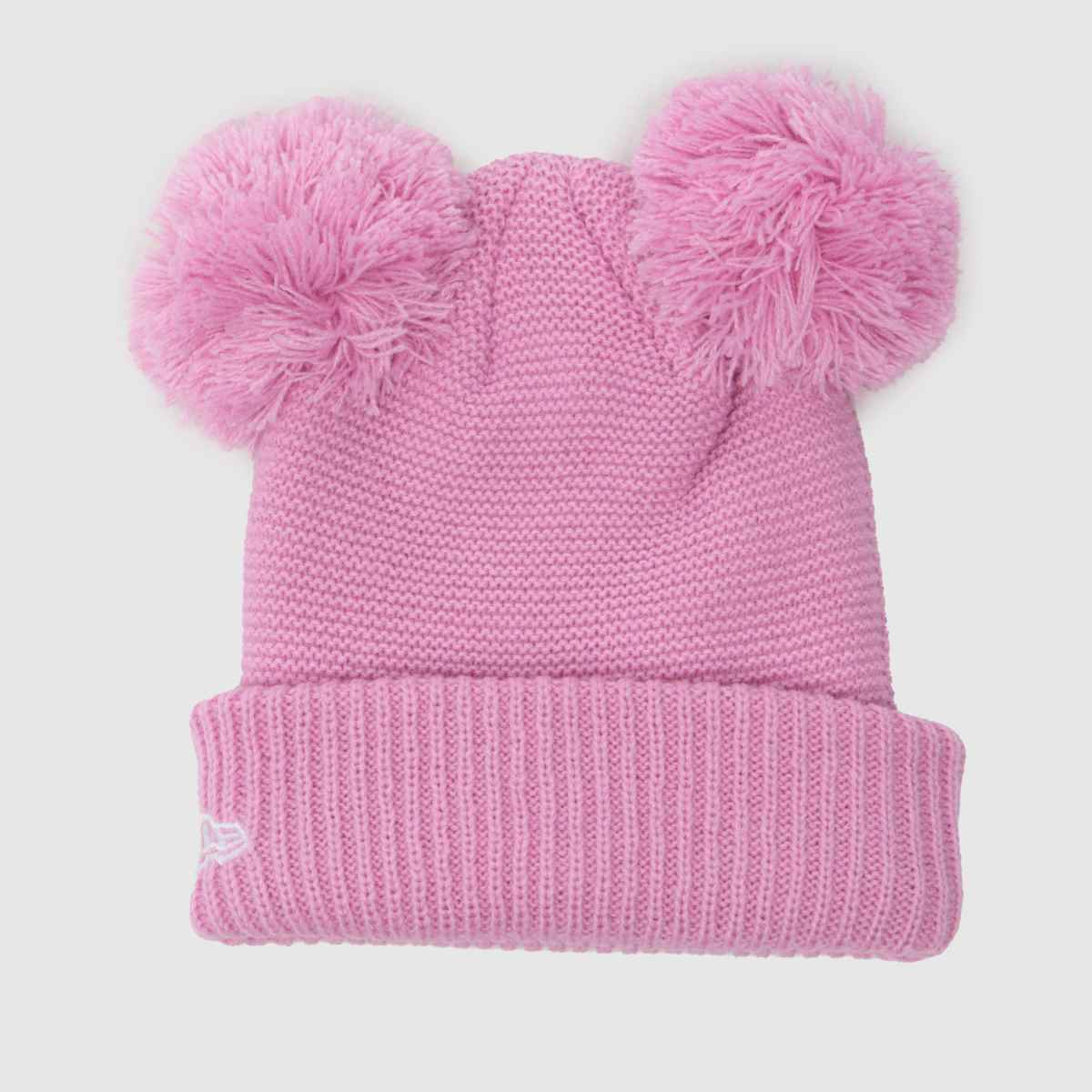 New Era rosa mössa med dubbla pom-motiv för barn