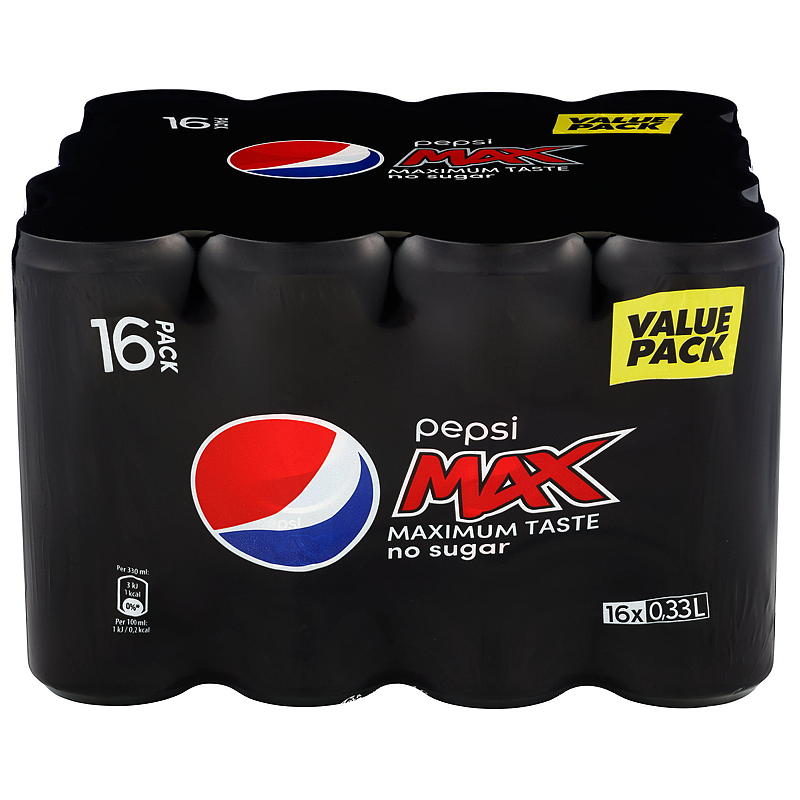 Pepsi Pepsi Max 16x0,33 l  boks
