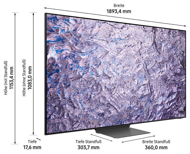 Samsung GQ85QN800CT LED-Fernseher (214 cm/85 Zoll, 8K, Smart-TV, Neo Quantum HDR 8K Plus, Neural Quantum Prozessor 8K, Gaming Hub)