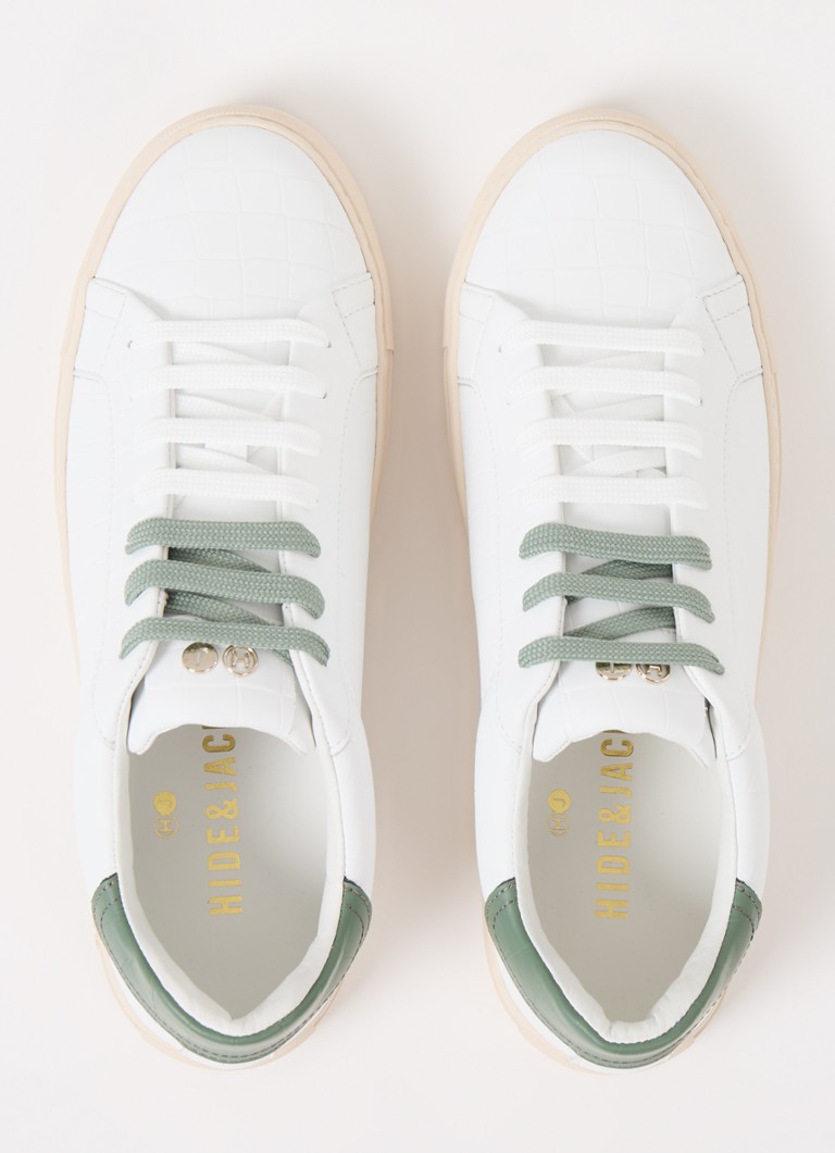 Hide&Jack Essence Cloud leather sneaker with crocodile texture