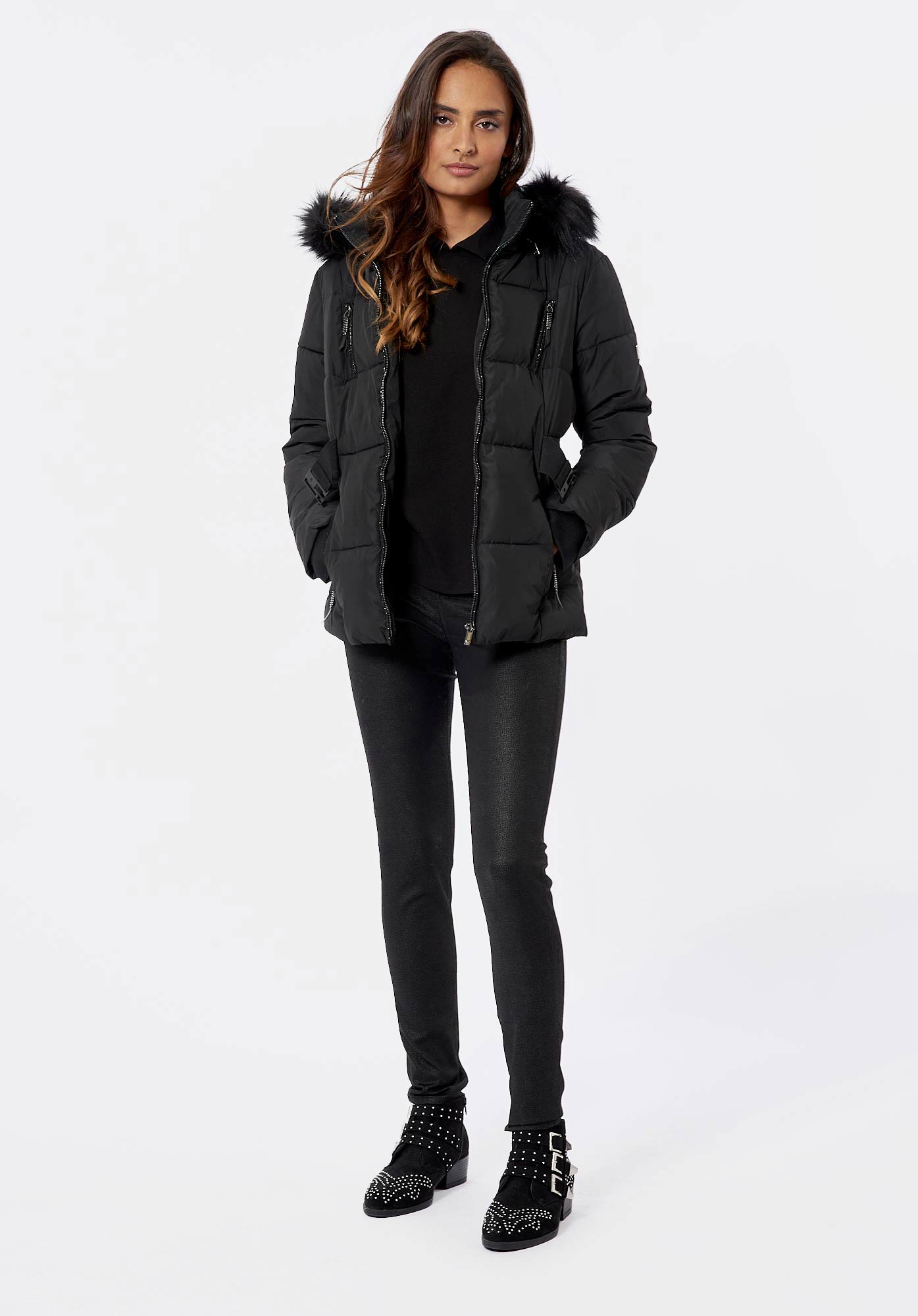 DARCY  Doudoune noire Femme