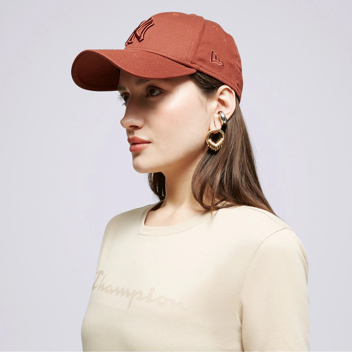 CHAMPION T-SHIRT CREWNECK T-SHIRT Beige
