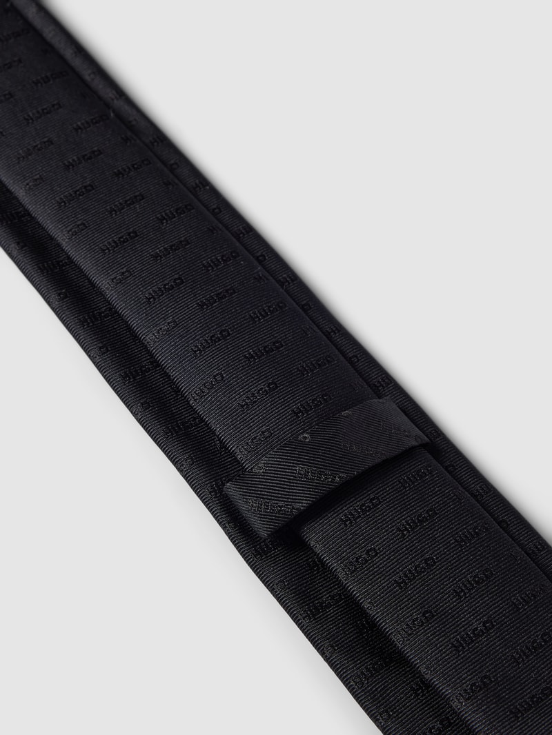 Seidenkrawatte mit Allover-Muster Modell 'Tie' in schwarz