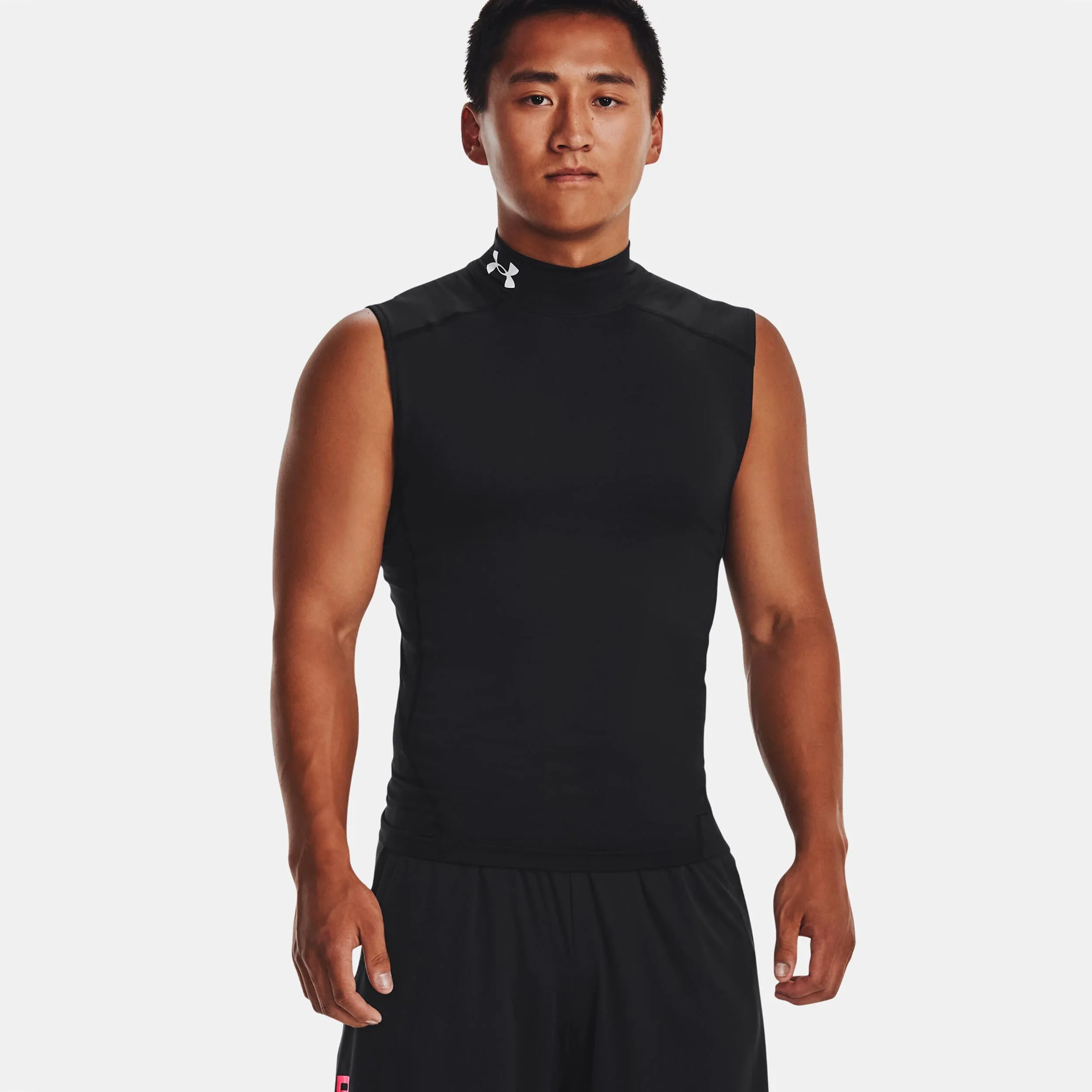 Armour Comp Mock Tank-Top Herren - Schwarz