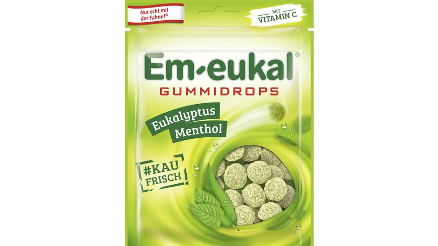 Em-eukal Gummidrops Eukalyptus-Menthol zuckerhaltig 90 g