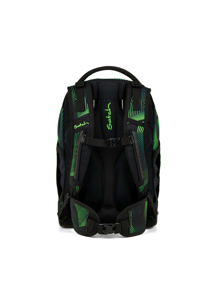 Satch Satch pack Schulrucksack Seismic Green schwarz günstig kaufen onesize