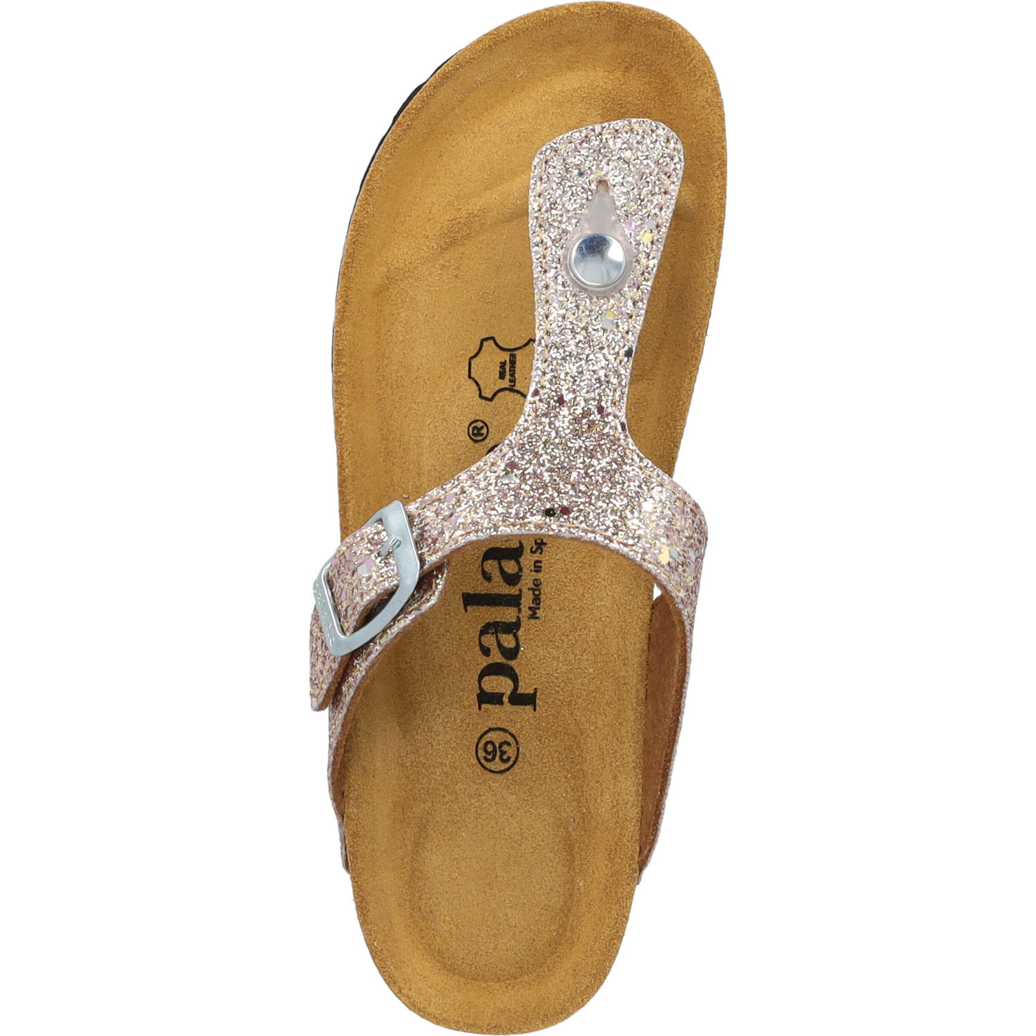 Palado Kids Kos G Glitzer, Zehentrenner, Kinder, Rosegold